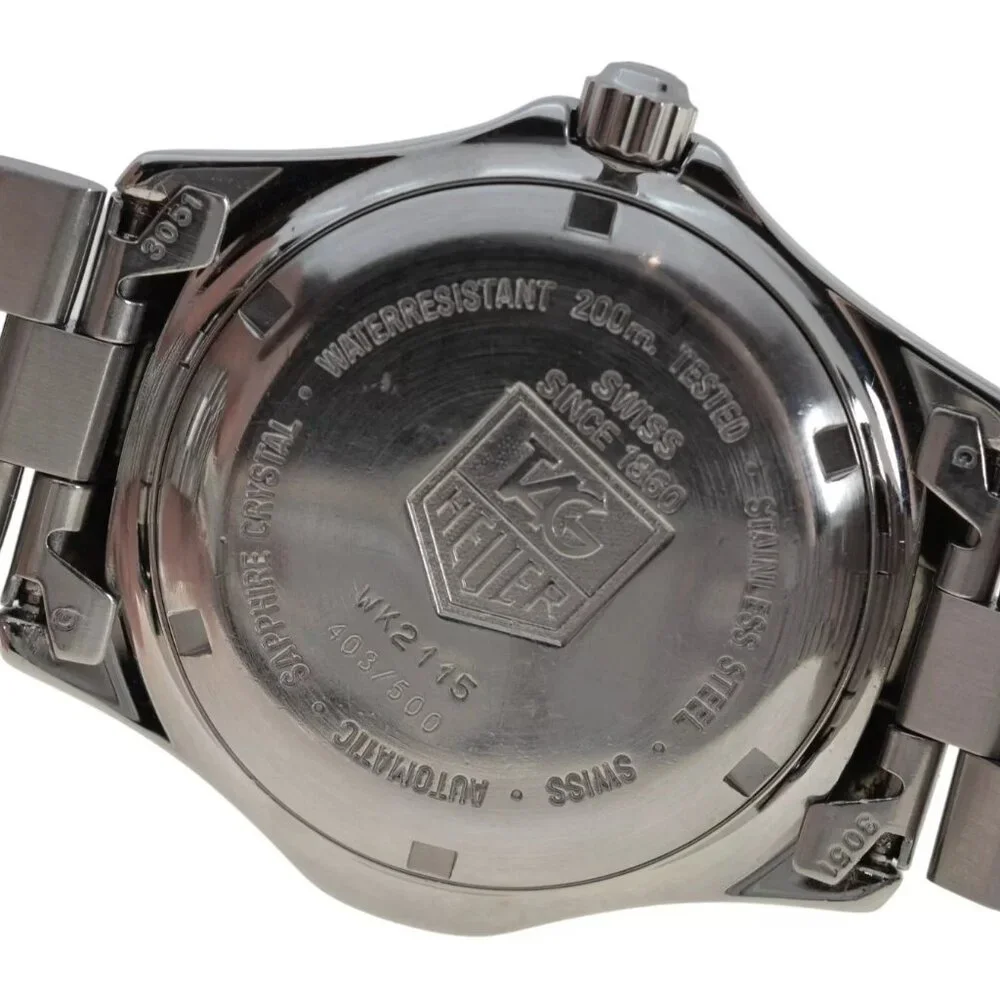 RARE Men's 38mm Tag Heuer Automatic Limited Green/ Black Dial Watch Ref: WK2115!